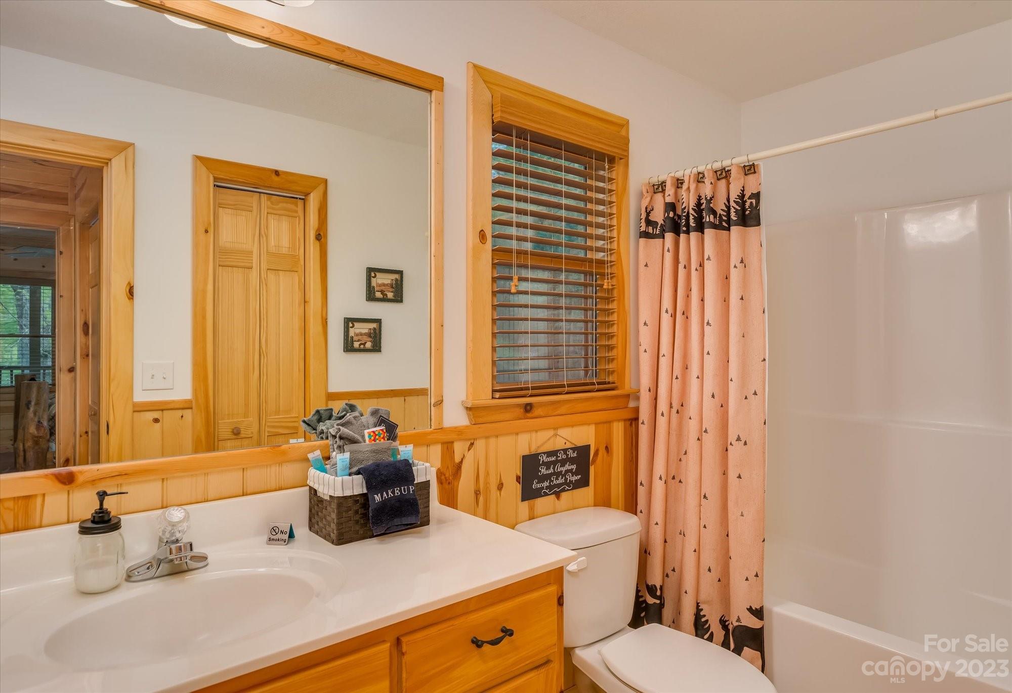 144 Camp David Road Murphy, NC 28906 - Photo 32 of 46 a bathroom with a sink a toilet and shower