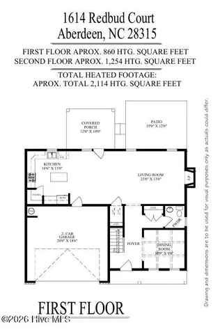 $410,000 | 1614 Redbud Court, Aberdeen, NC 28315