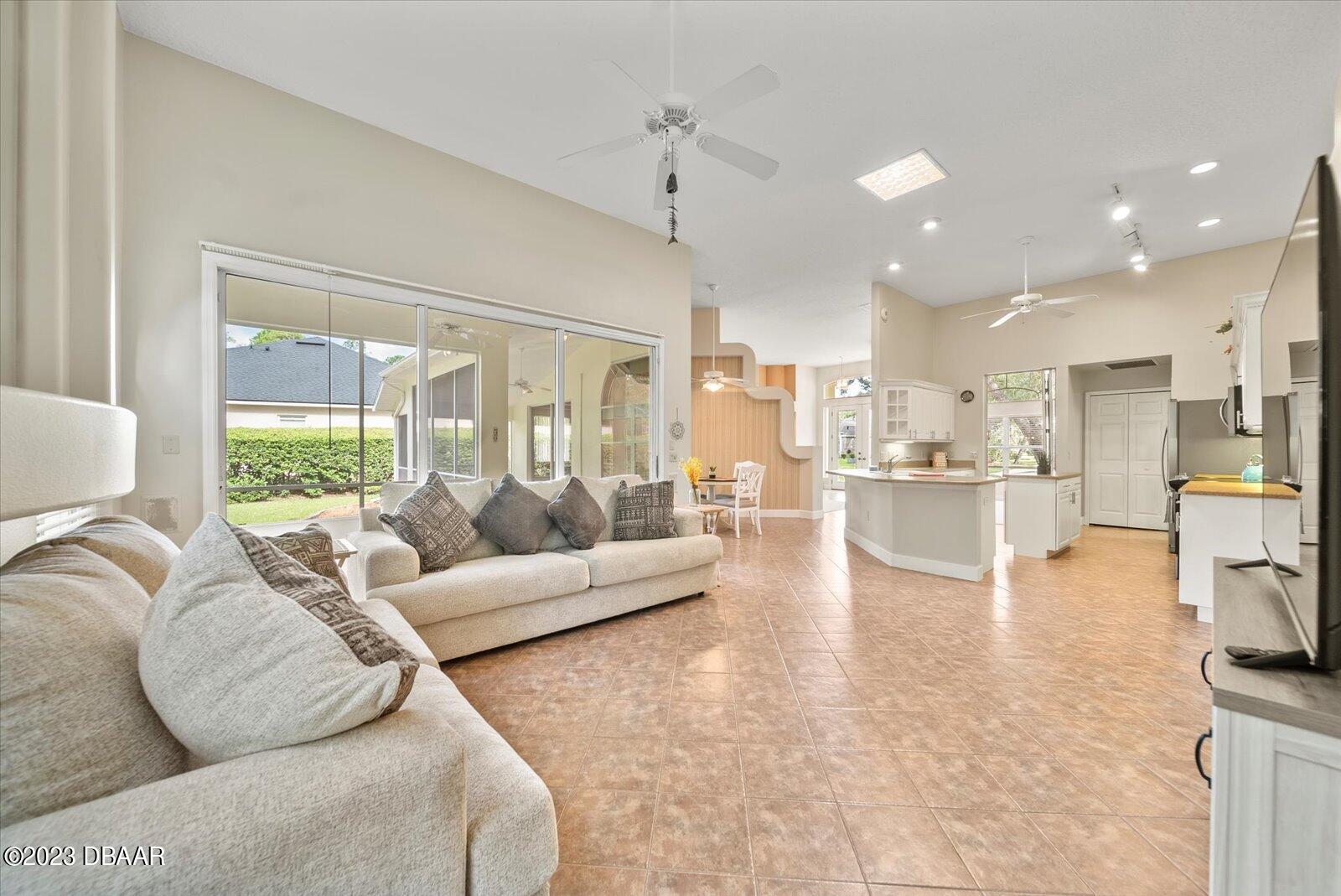 47 Coquina Ridge Way Ormond Beach, FL 32174 - Photo 21 of 51 Living room view of kitchen.