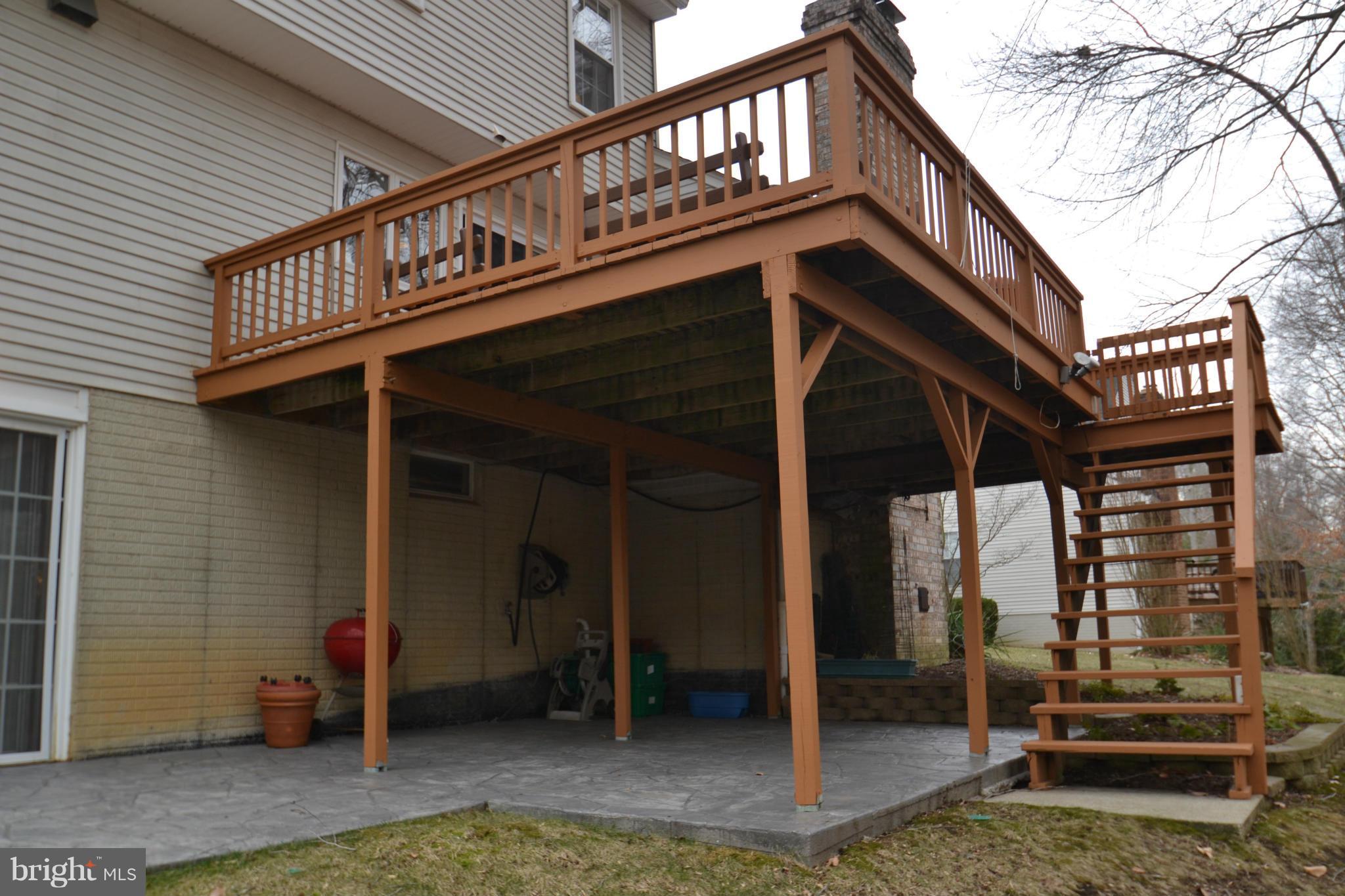 8538 Autumn Rust Road Ellicott City, MD 21043 - Photo 26 of 30 Spacious Rear Deck with patio below