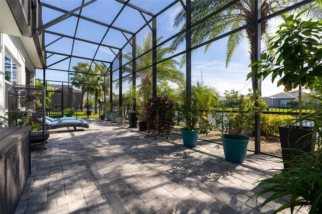 a view of an outdoor space pool patio and yard