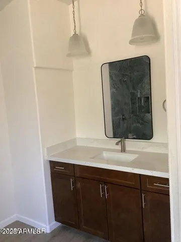 a sink with a vanity