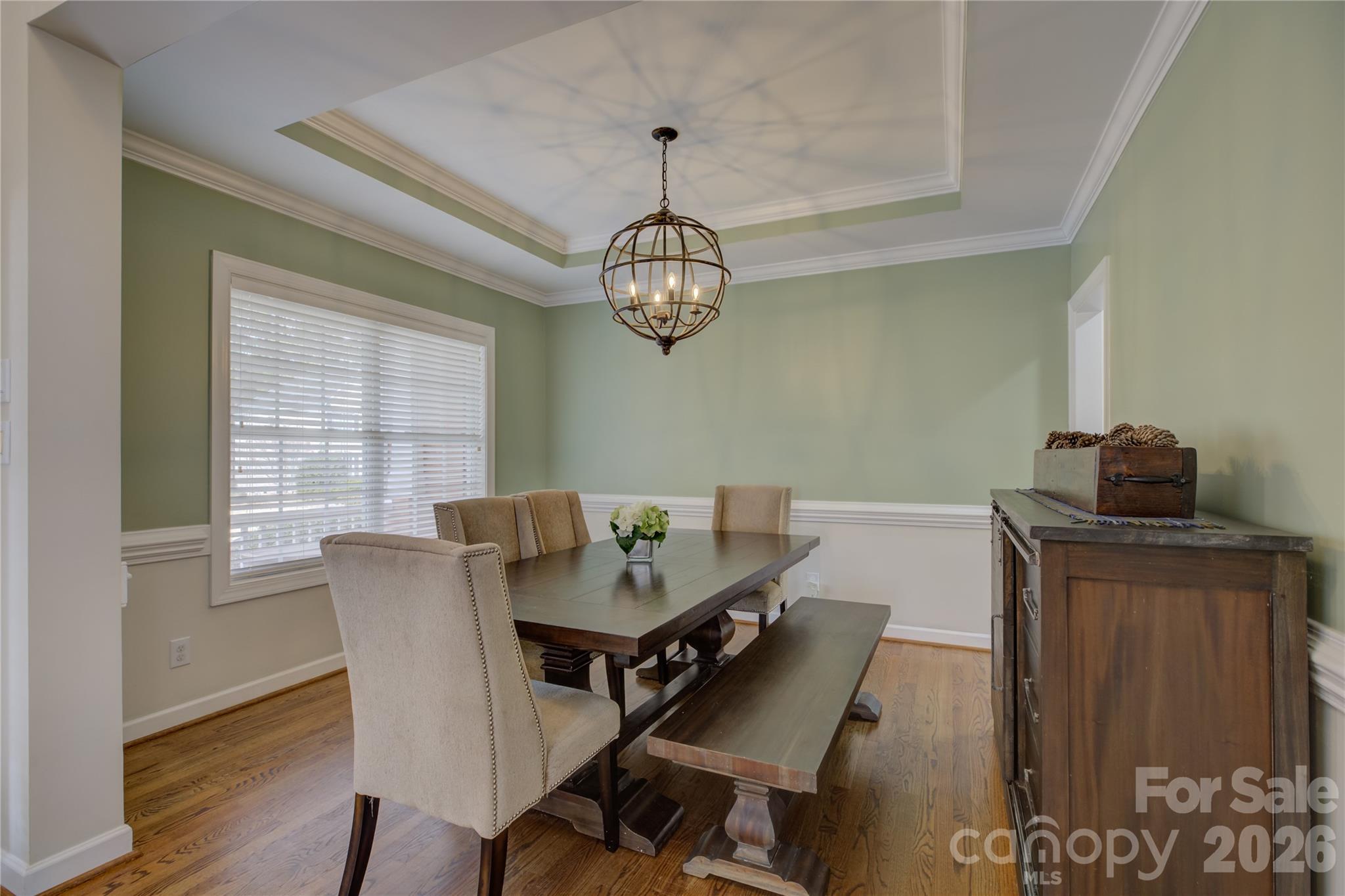 16624 Turtle Point Road Charlotte, NC 28278 - Photo 9 of 46 a view of a dining room with furniture window and wooden floor