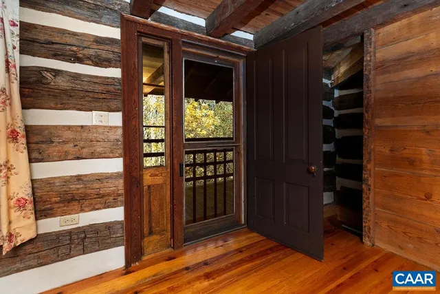 a view of front door