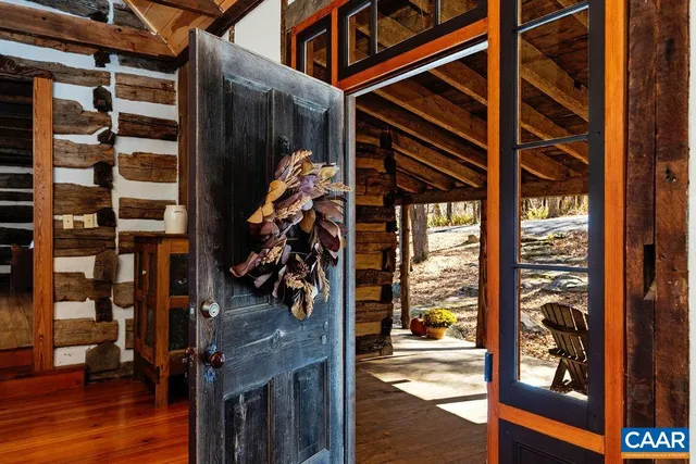 a view of a walk in front of a building