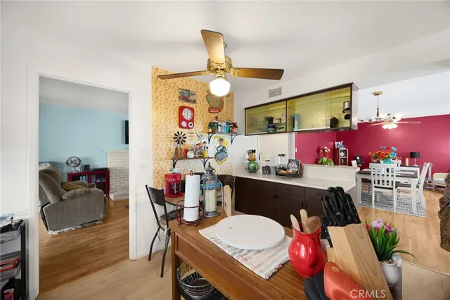 a view of an empty room with a balcony
