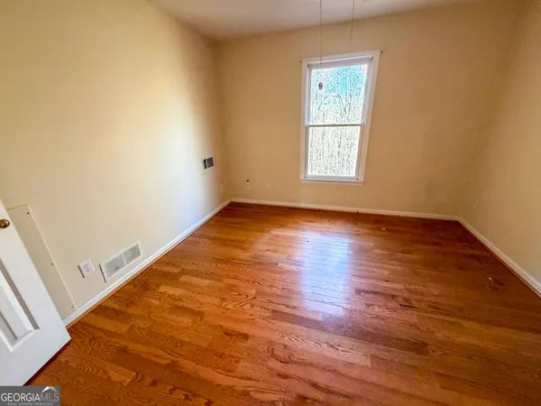 a view of a room with storage