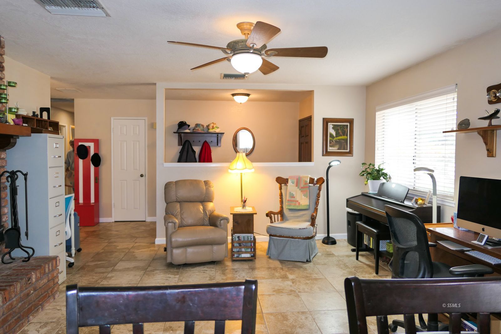 308 South Lilac Street Ridgecrest, CA 93555 - Photo 6 of 50 a living room with furniture and a flat screen tv