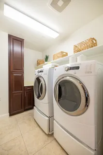 a close view of utility room