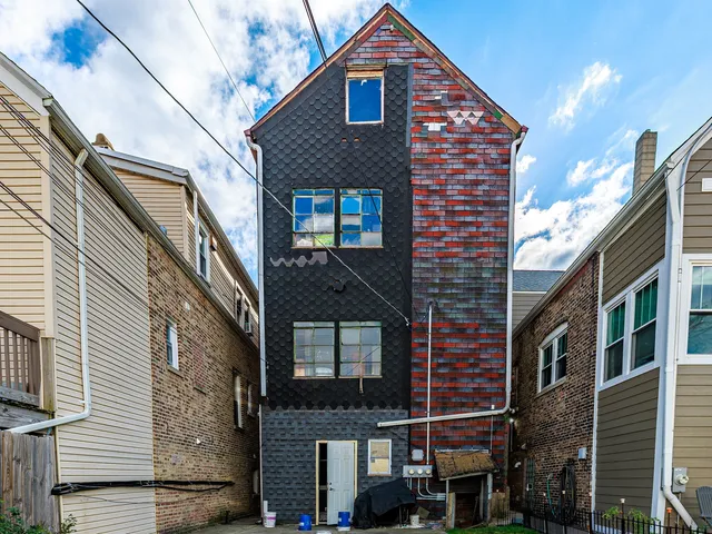 a front view of a house