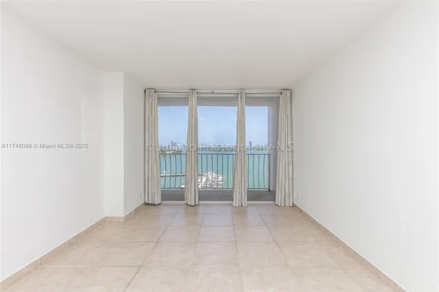 a view of an empty room