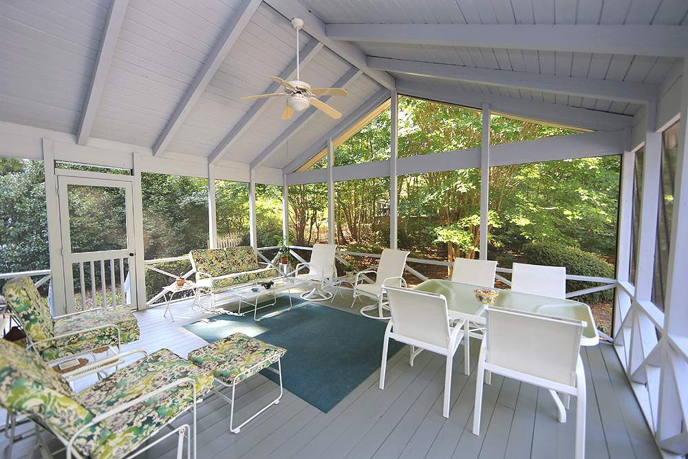 7905 Hardwick Drive Raleigh, NC 27615 - Photo 22 of 26 Looking for a place to unwind, this is it! It is quiet and peaceful. Entertaining is a breeze here too. Screened Porch