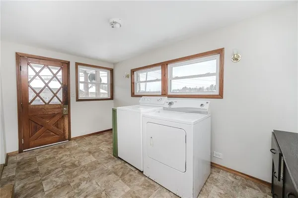 a view of storage and utility room