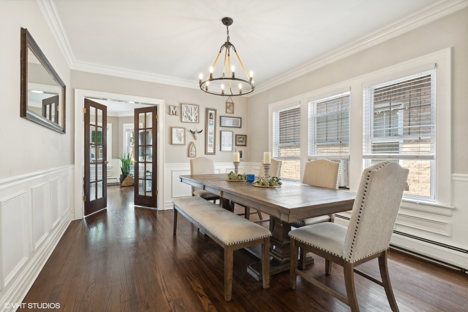 2819 North Rutherford Avenue Chicago, IL 60634 - Photo 11 of 28 a view of a dining room with furniture window and wooden floor