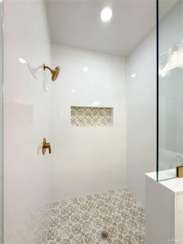 a close up of a bathtub