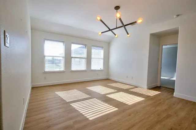 a view of an empty room