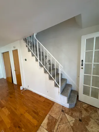 a view of an entryway with staircase