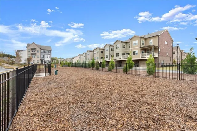 a front view of a building