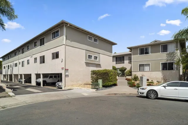 a view of a car park the house