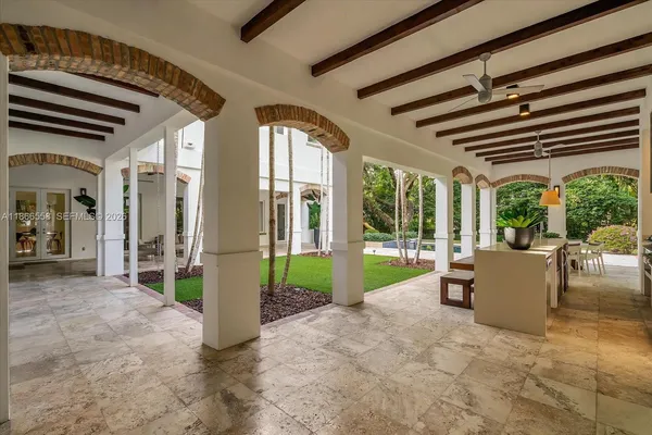 a view of porch with patio