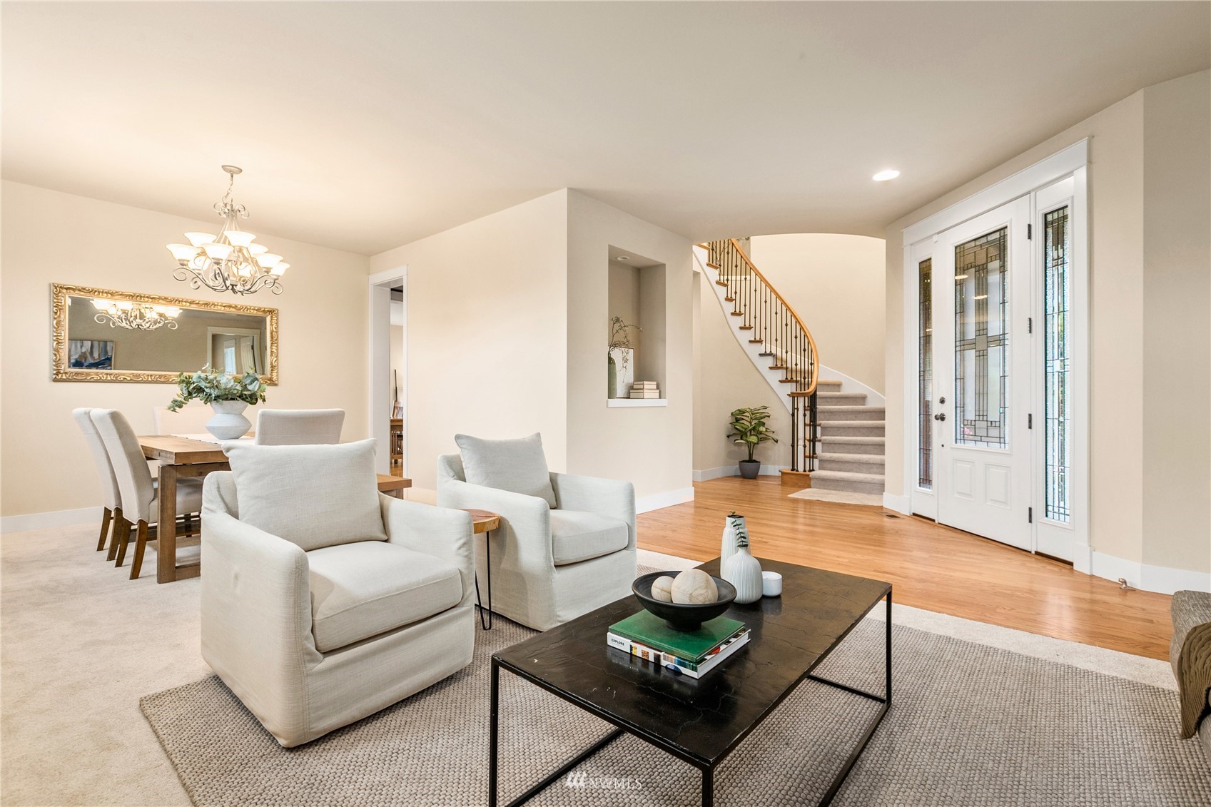 18407 36th Avenue Southeast Bothell, WA 98012 - Photo 16 of 39 a living room with furniture and a wooden floor