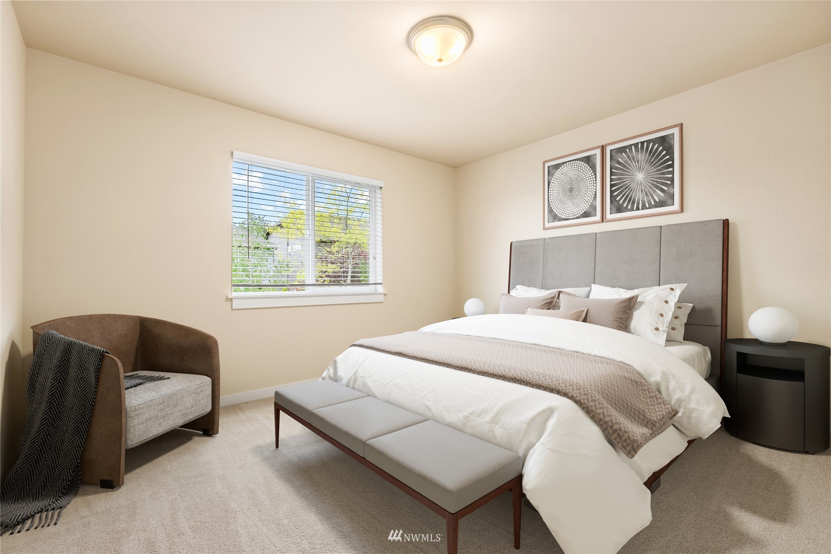 18407 36th Avenue Southeast Bothell, WA 98012 - Photo 24 of 39 a bedroom with a bed and a couch