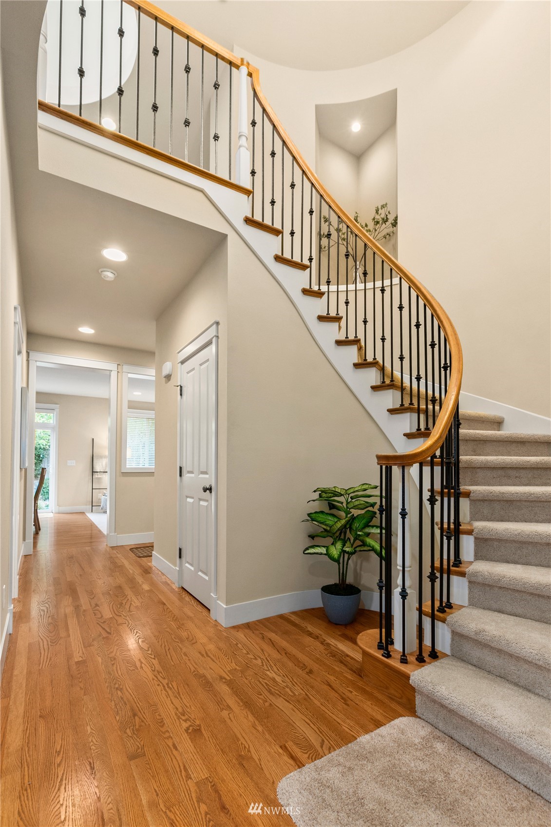 18407 36th Avenue Southeast Bothell, WA 98012 - Photo 3 of 39 a view of entryway with wooden floor and stairs