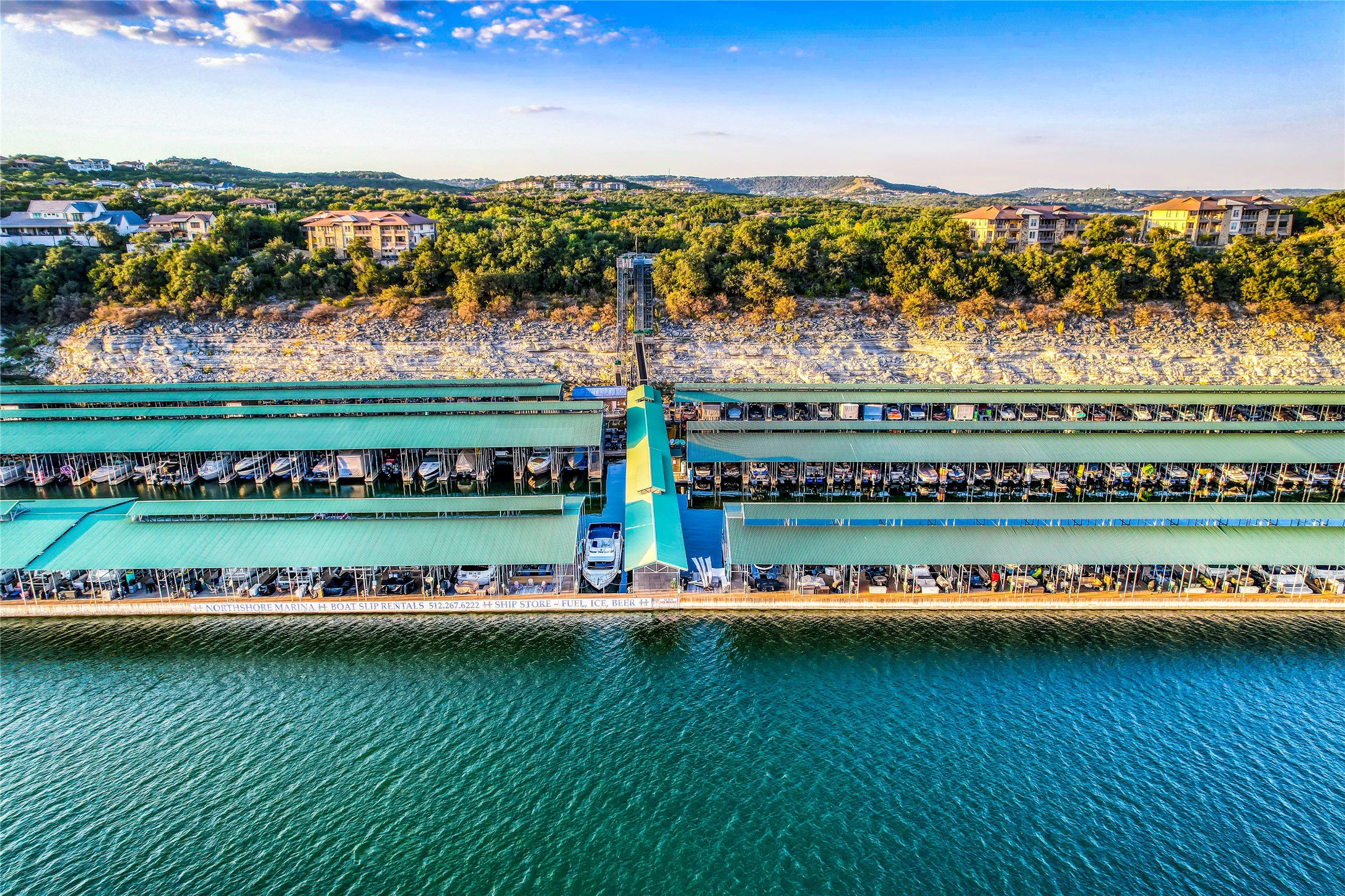 4905 Destination Way Jonestown, TX 78645 - Photo 24 of 27 an aerial view of a city with lots of green space