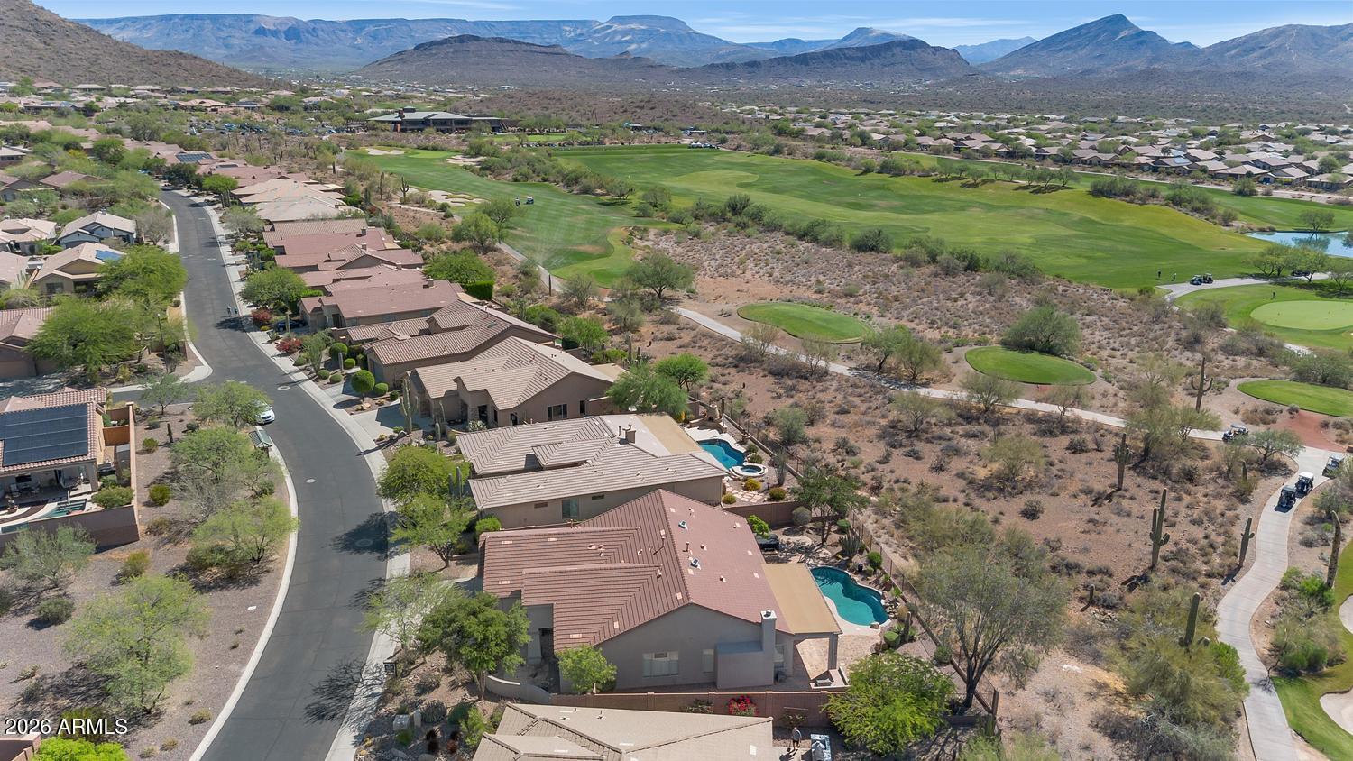 41123 North River Bend Road Phoenix, AZ 85086 - Photo 31 of 45 an aerial view of residential house with outdoor space