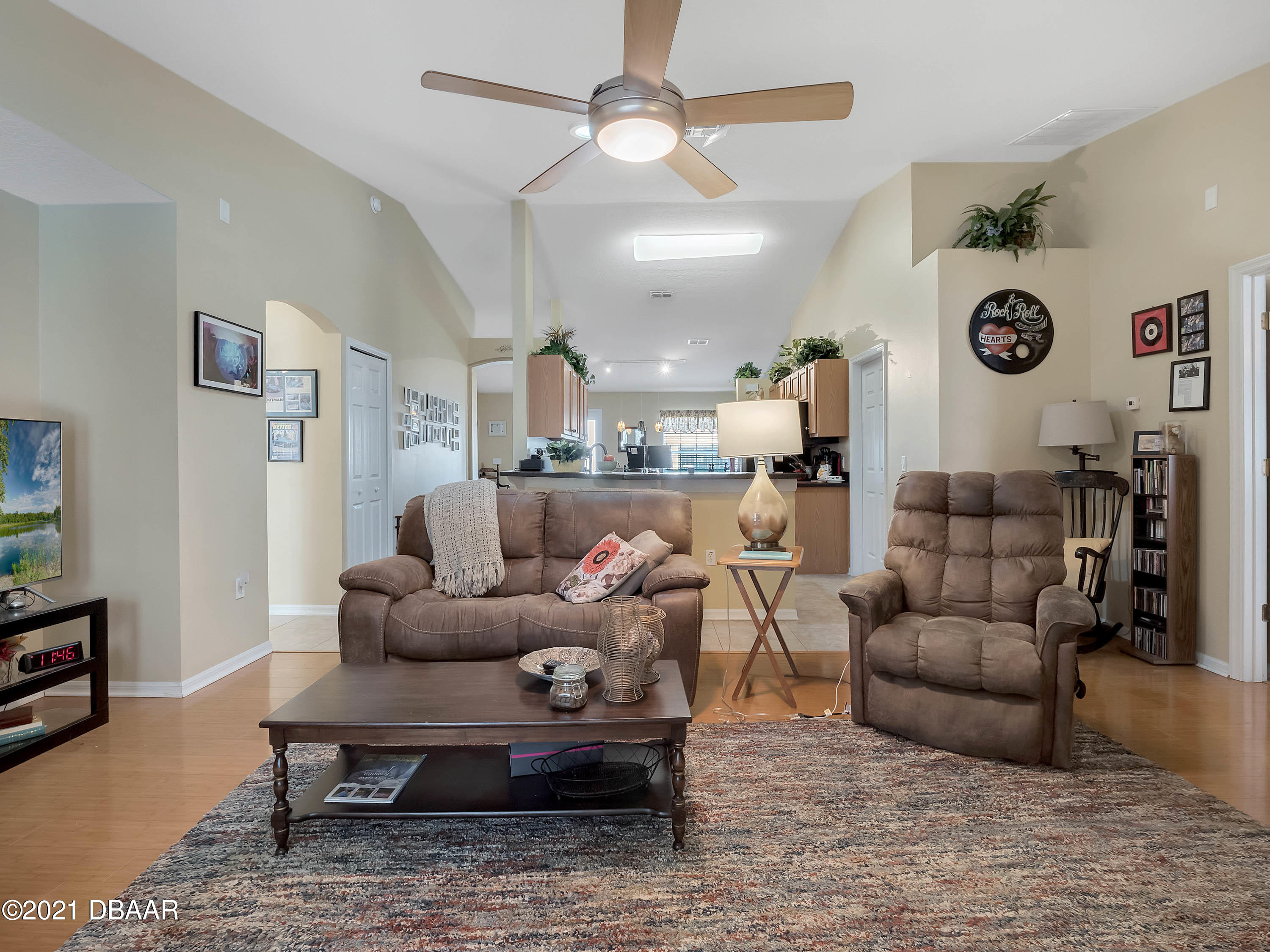 2800 Larkspur Road DeLand, FL 32724 - Photo 12 of 33 a living room with furniture and a fireplace