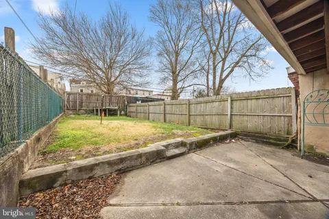 a view of backyard with tree