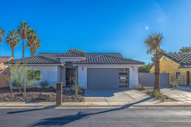 a view of a house with a patio