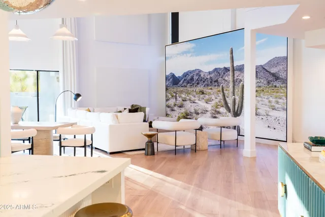 a close view of dining table