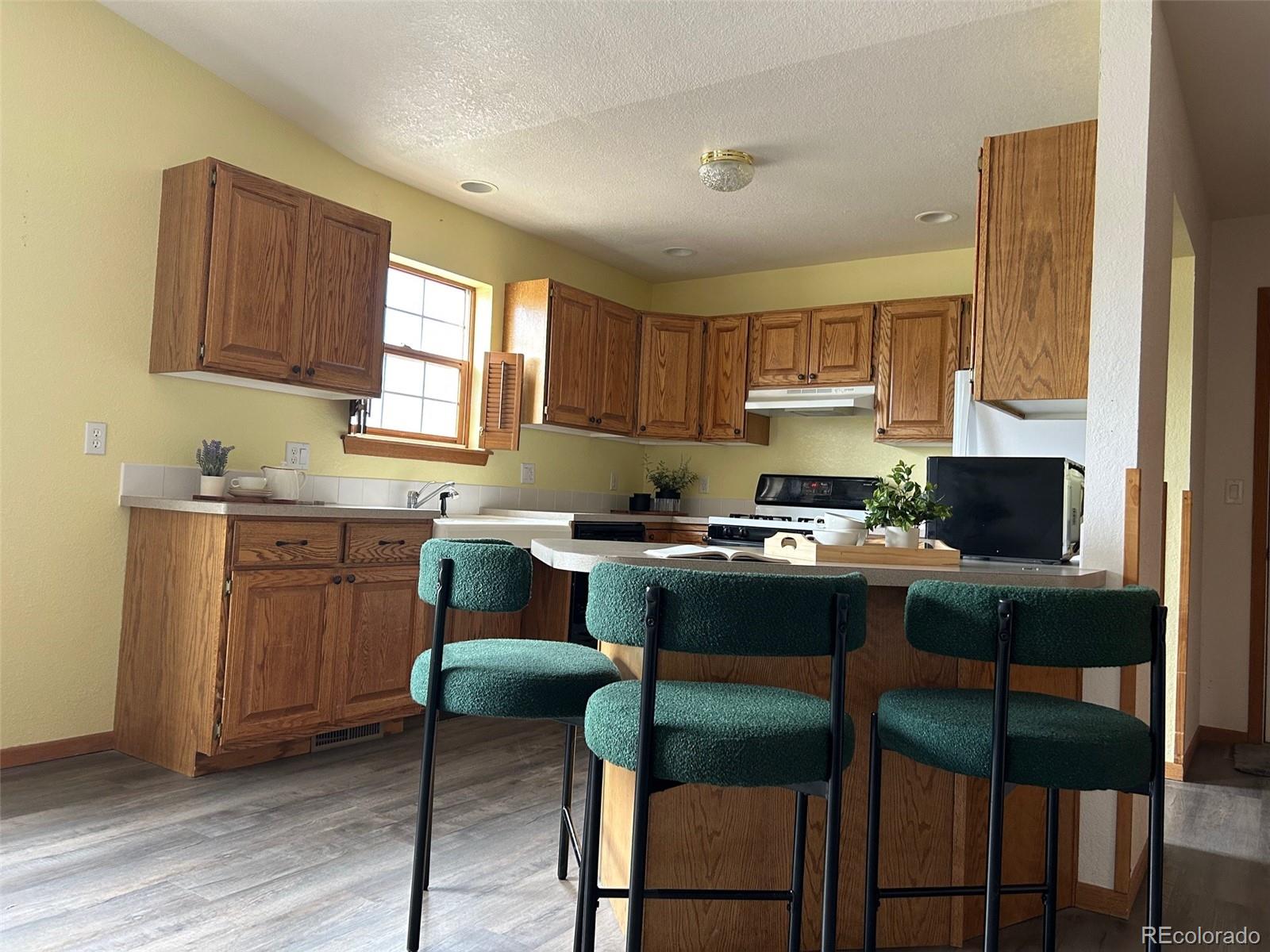 7401 County Road 141 Salida, CO 81201 - Photo 14 of 45 a kitchen with a table chairs sink and cabinets