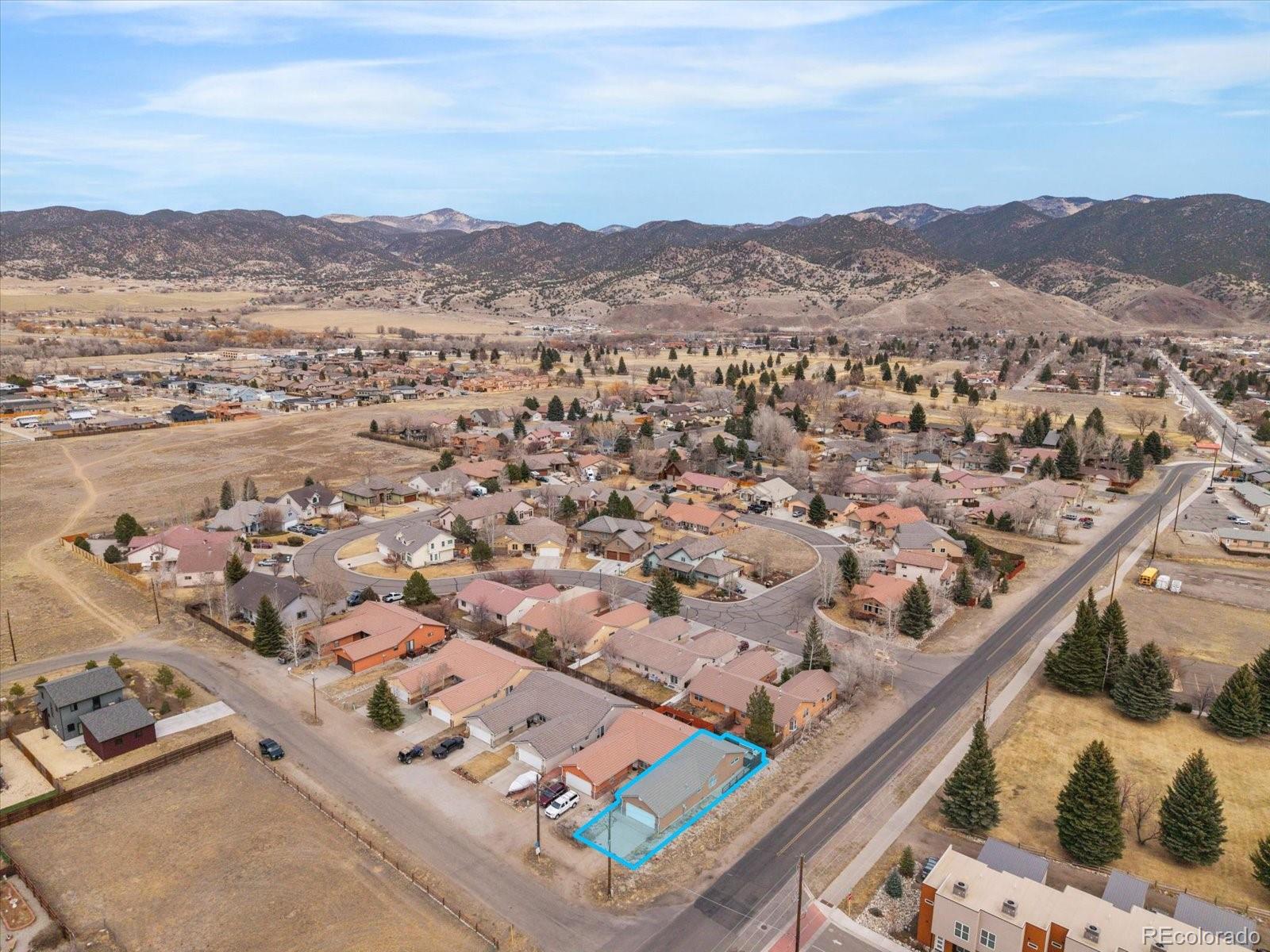 7401 County Road 141 Salida, CO 81201 - Photo 42 of 45 an aerial view of residential house with outdoor space