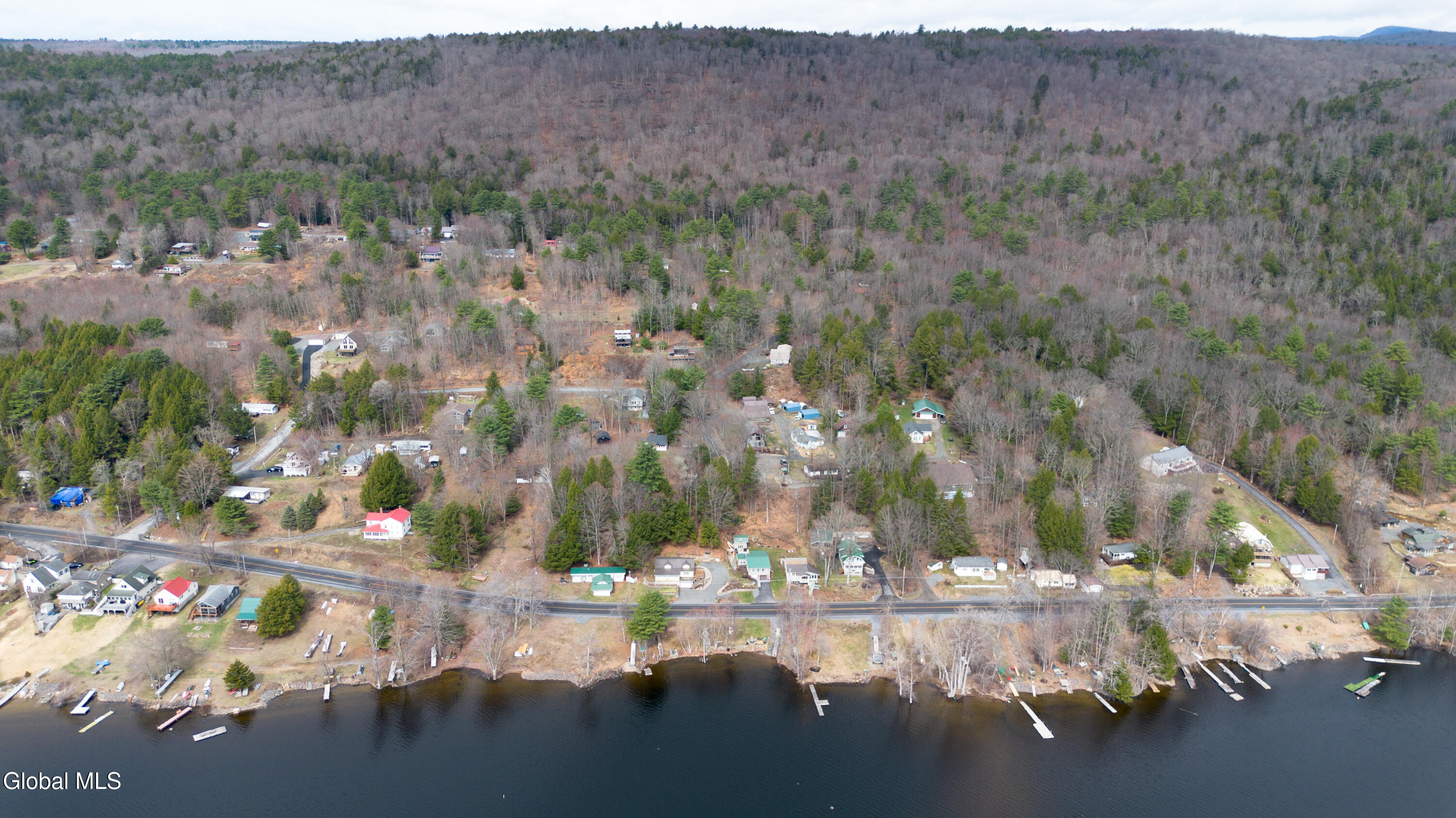 94-98 Lakeland Road Hadley, NY 12835 - Photo 25 of 26 aerial from lake