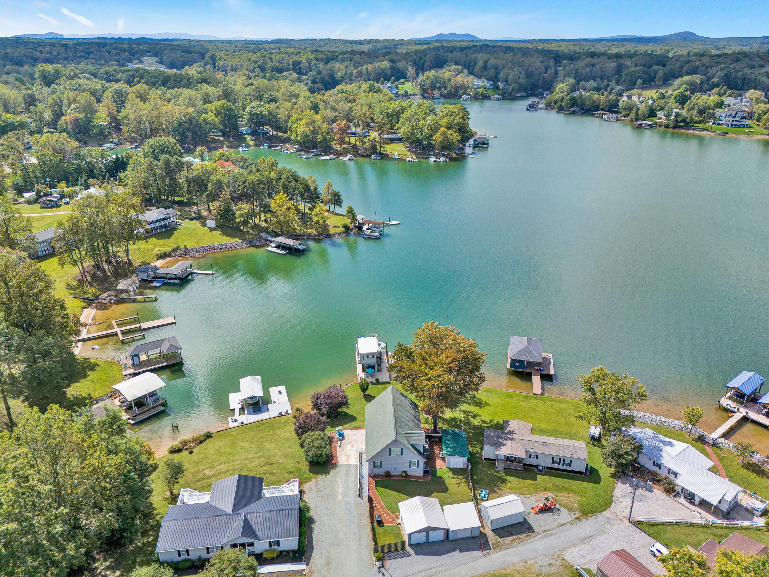 337 Emerald Point Penhook, VA 24137 - Photo 74 of 77 Aerial Lake View