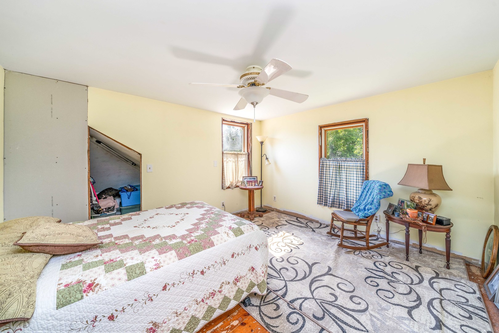 3700 Kane Road Leland, IL 60531 - Photo 7 of 30 a bedroom with a bed a table and chair
