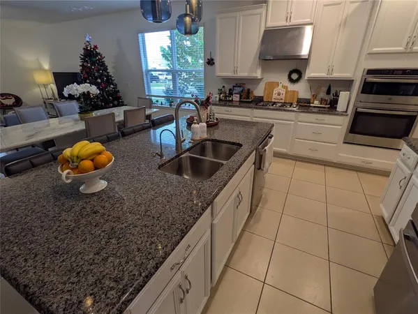 a kitchen with stainless steel appliances granite countertop a sink and a counter space