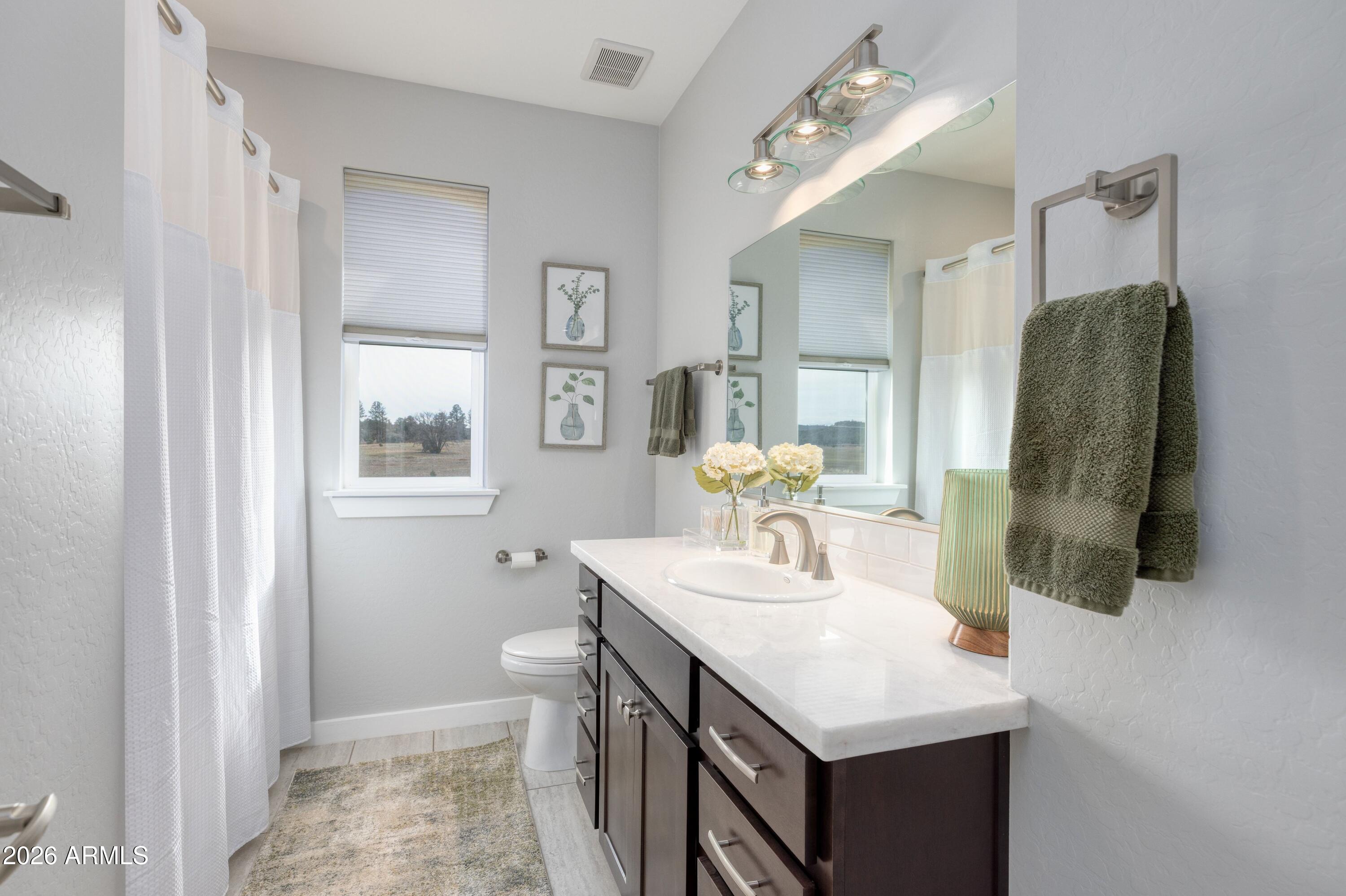 1898 Rocky Lane Show Low, AZ 85901 - Photo 34 of 59 a bathroom with a sink vanity and a mirror