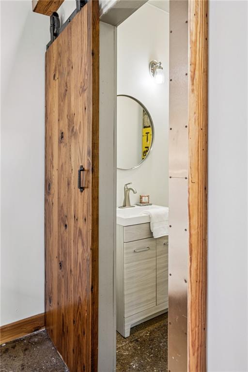 659 Auburn Avenue Northeast, Unit 229 Atlanta, GA 30312 - Photo 20 of 40 a bathroom with a sink and a mirror