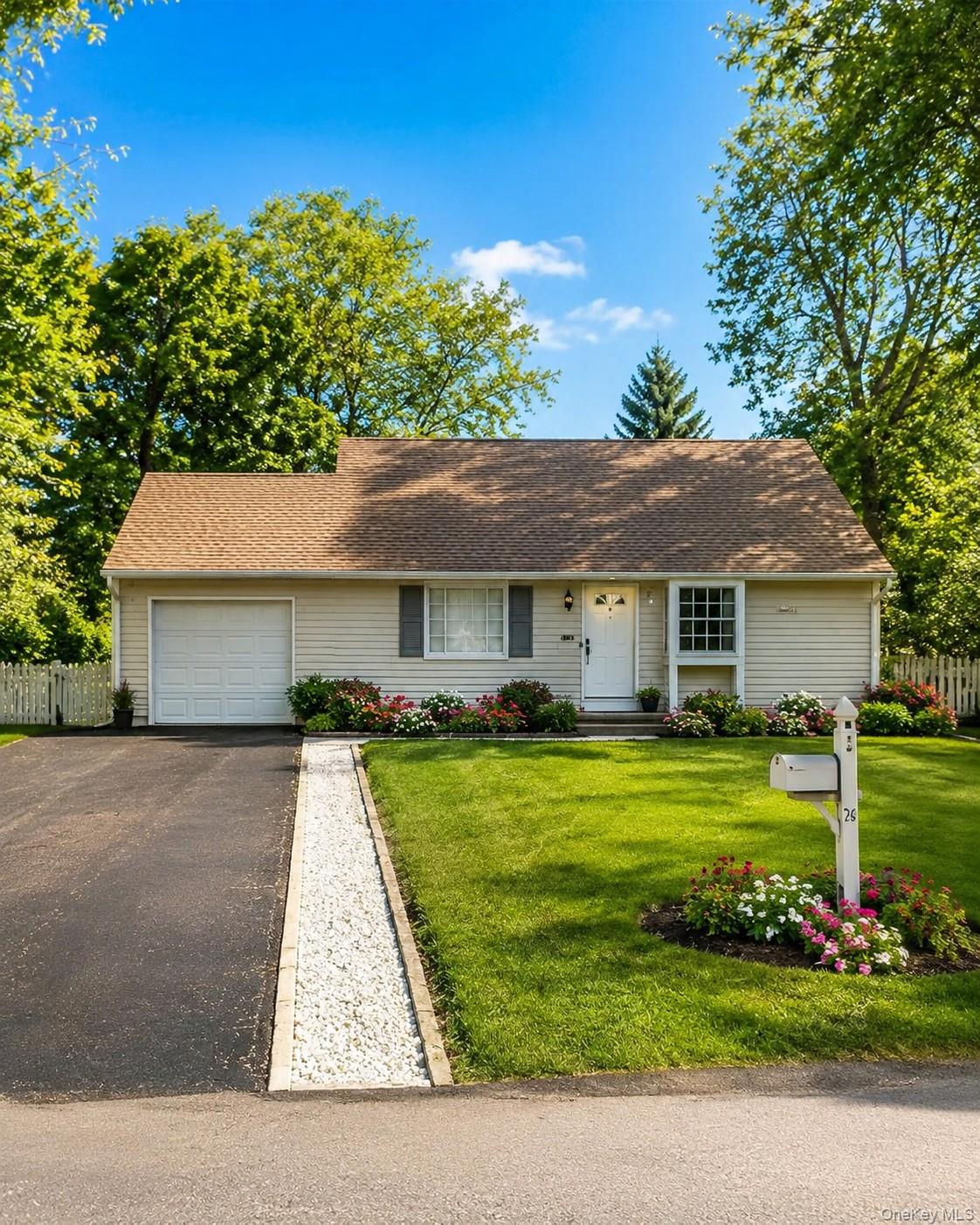 785 Locksley Road Yorktown Heights, NY 10598 - Photo 1 of 16 Single-story residence featuring light-colored siding and a brown shingle roof photos have been digitally enhanced to illustrate the property's potential.