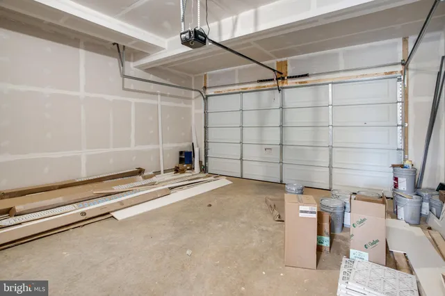 a view of a indoor garage