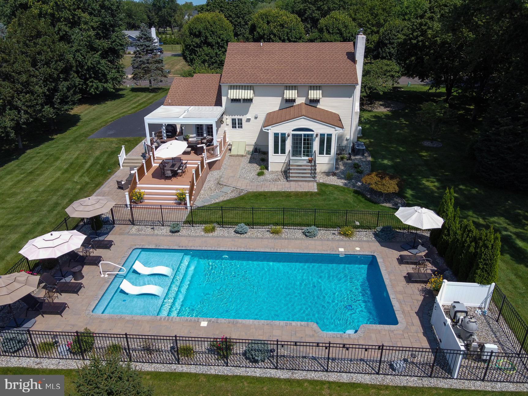 3 Aqua Terrace Hamilton, NJ 08620 - Photo 36 of 39 an aerial view of a house with garden space and street view