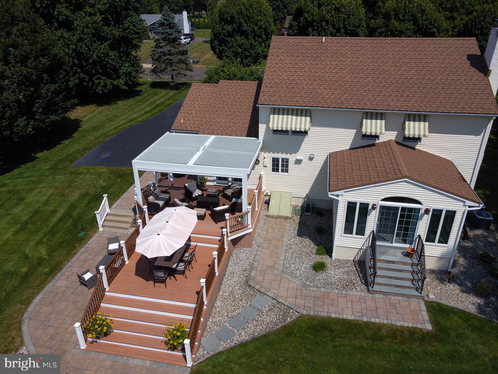 3 Aqua Terrace Hamilton, NJ 08620 - Photo 38 of 39 an aerial view of a house with garden space and street view