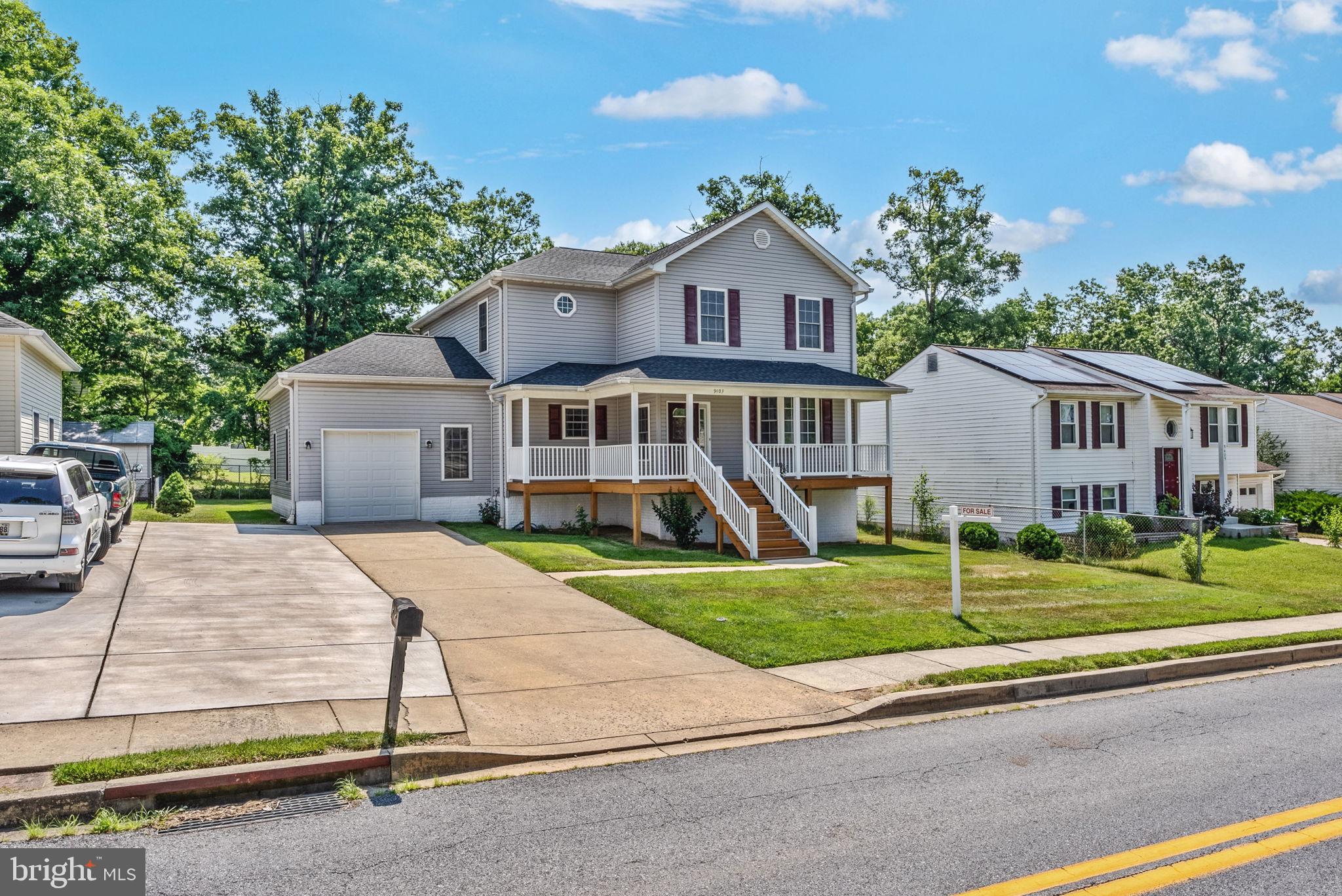 9403 North Laurel Road Laurel, MD 20723 - Photo 2 of 49 Driveway is everything to the right of the 2 cars