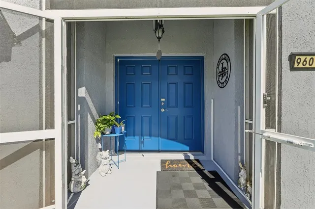 a view of front door with hallway