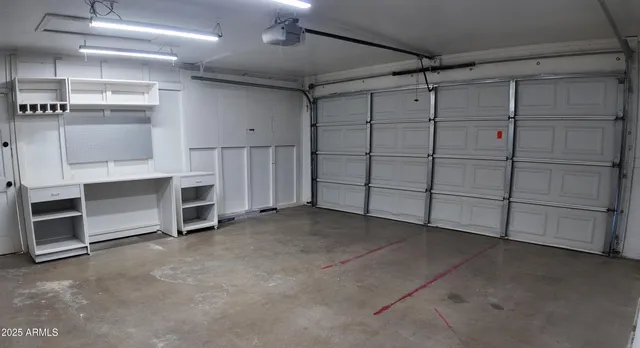 a view of a room with cabinets