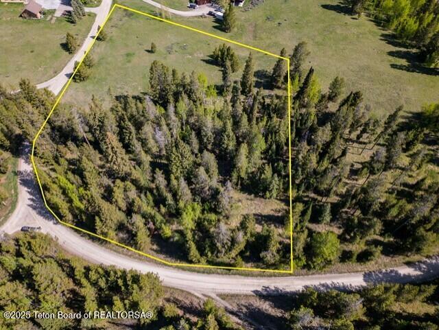 3675 West Highland Trail Wilson, WY 83014 - Photo 18 of 18 Drone View Lot Lines