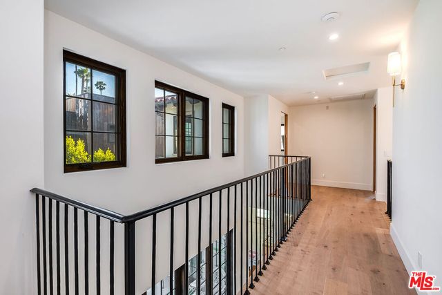 a view of hallway with stairs